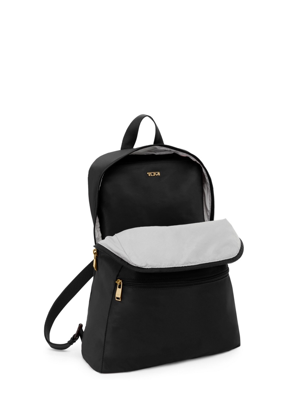 Tumi Voyaguer Black/Gold Just In Case Packable Backpack with Storage Pouch - Picture 8 of 10